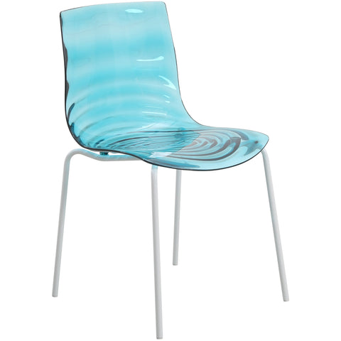 Astor Dining Chair Modern ABS Plastic Side Chair with Stainless-Steel Legs