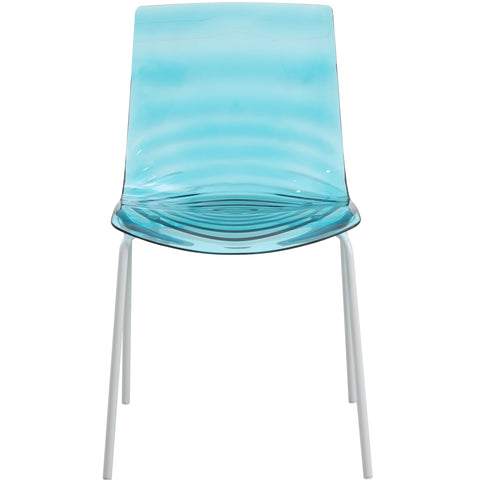 Astor Dining Chair Modern ABS Plastic Side Chair with Stainless-Steel Legs