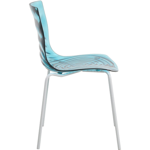 Astor Dining Chair Modern ABS Plastic Side Chair with Stainless-Steel Legs