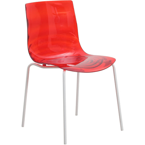 Astor Dining Chair Modern ABS Plastic Side Chair with Stainless-Steel Legs