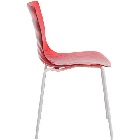 Astor Dining Chair Modern ABS Plastic Side Chair with Stainless-Steel Legs