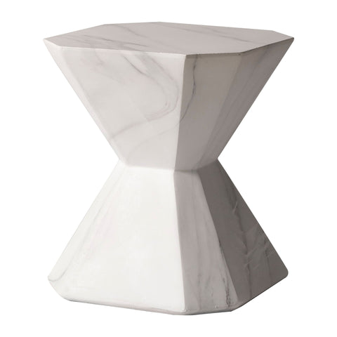 Azure Side Table Round Fiberstone Accent Table