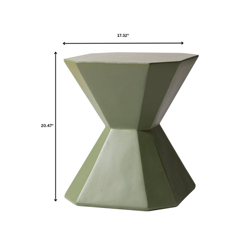 Azure Side Table Round Fiberstone Accent Table