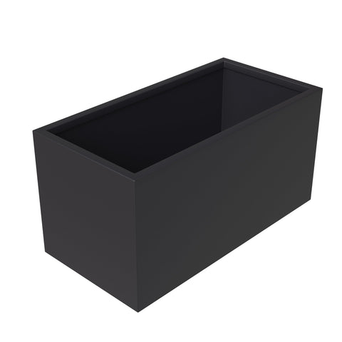 Bloom 3-Piece Fiberstone and MGO Clay Planter Set, Modern Rectangular Durable Planter Pot for Indoor and Outdoor