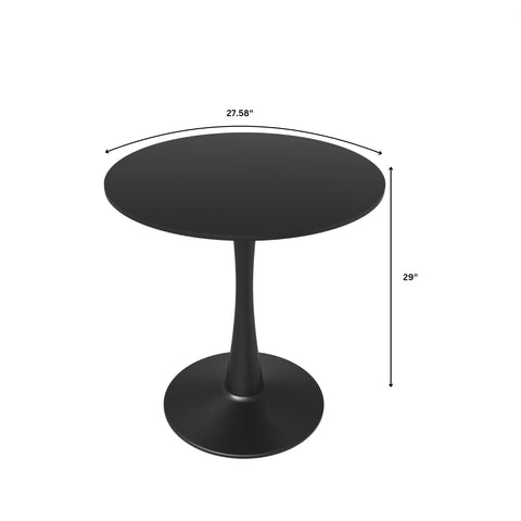 Bristol Round Dining Table Collection in Black Steel