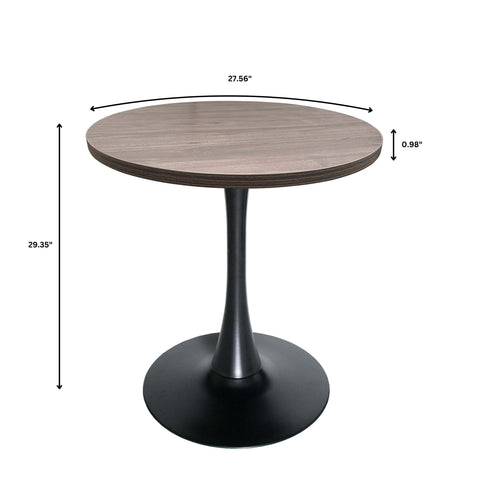 Bristol Round Dining Table Collection in Black Steel