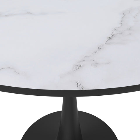 Bristol Round Dining Table Collection in Black Steel