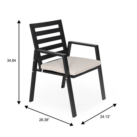 Chelsea 7-Piece Patio Dining Set 78-118" Wide Rectangular Extendable Aluminum Dining Table and 6 Dining Armchair