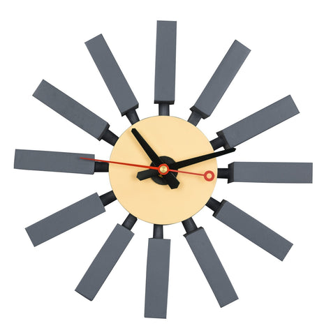 Vdara Modern Design Block Silent Non-Ticking Wall Clock