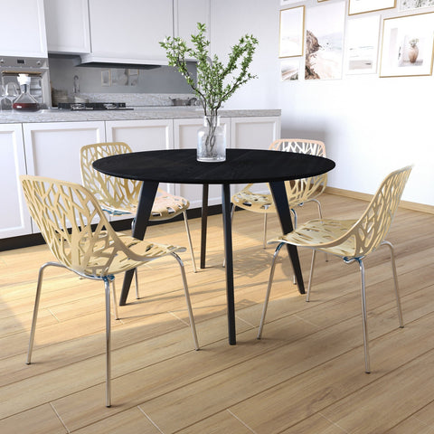 Asbury Modern Forest Design Dining Side Chair