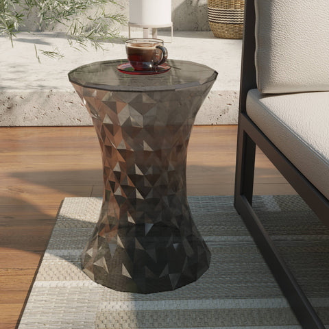 Clio Plastic Side Table with a Diamond Shape Design