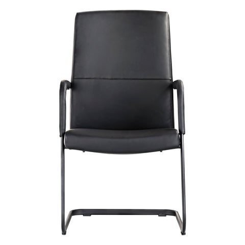 Evander Leather Office Chair With Aluminum Frame