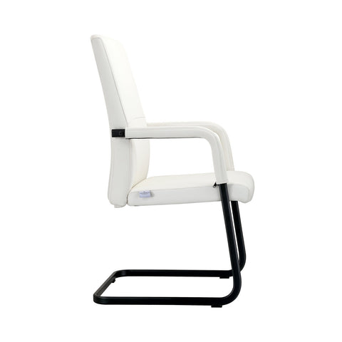 Evander Leather Office Chair With Aluminum Frame