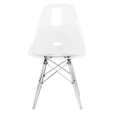 Dover Molded Side Chair with Acrylic Base, Set of 4