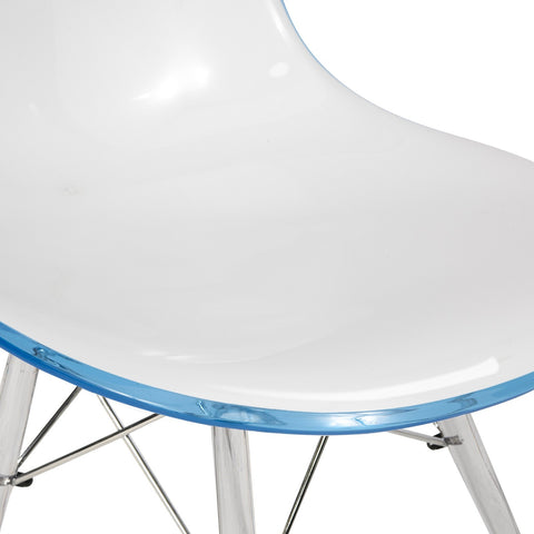 Dover Molded Side Chair with Acrylic Base, Set of 4