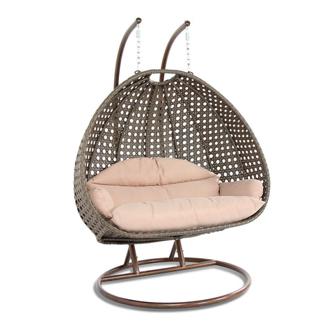 Modern Wicker Hanging Double Seater Egg Swing Chair