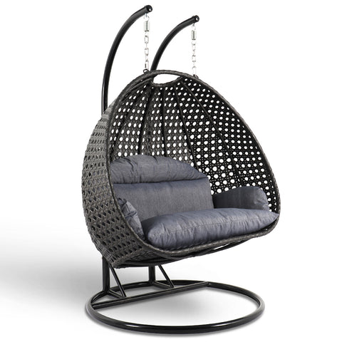 Modern Wicker Hanging Double Seater Egg Swing Chair