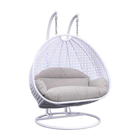 Modern Wicker Hanging Double Seater Egg Swing Chair