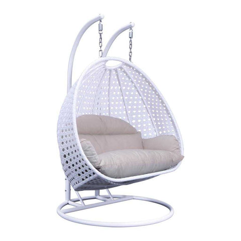 Modern Wicker Hanging Double Seater Egg Swing Chair