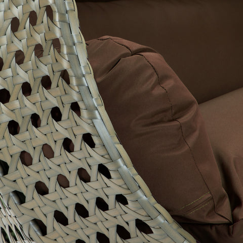 Modern Wicker Hanging Double Seater Egg Swing Chair