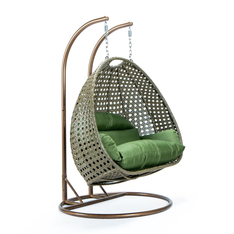 Modern Wicker Hanging Double Seater Egg Swing Chair