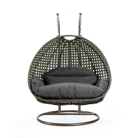 Modern Wicker Hanging Double Seater Egg Swing Chair