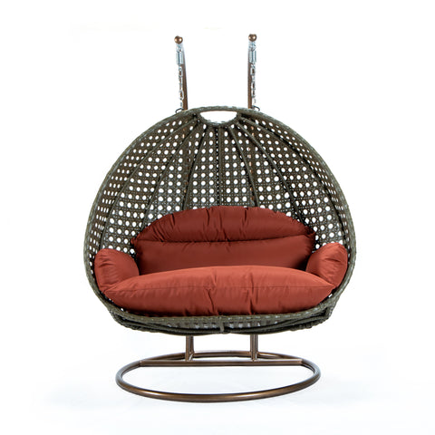 Modern Wicker Hanging Double Seater Egg Swing Chair