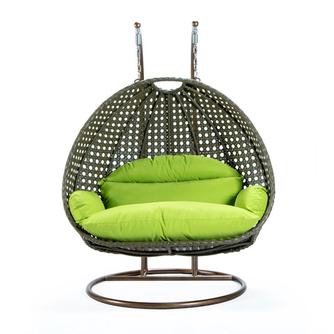 Modern Wicker Hanging Double Seater Egg Swing Chair