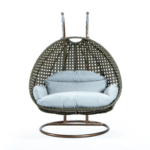 Modern Wicker Hanging Double Seater Egg Swing Chair