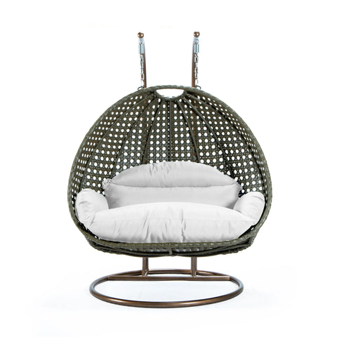 Modern Wicker Hanging Double Seater Egg Swing Chair