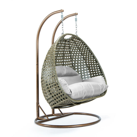 Modern Wicker Hanging Double Seater Egg Swing Chair