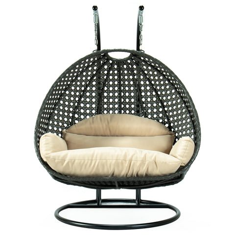 Modern Wicker Hanging Double Seater Egg Swing Chair