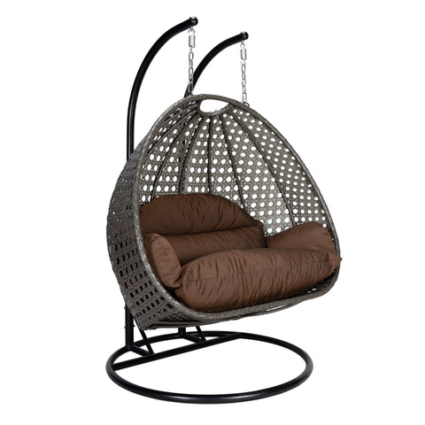 Modern Wicker Hanging Double Seater Egg Swing Chair