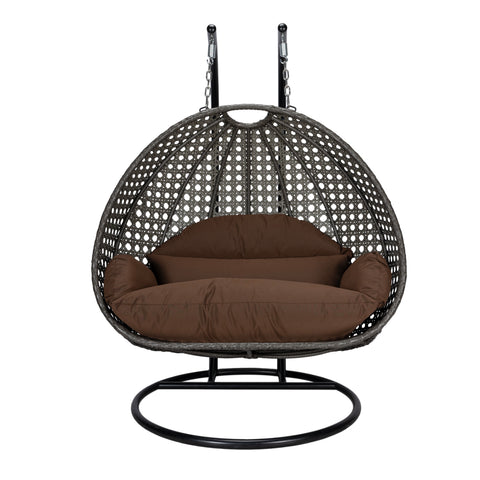 Modern Wicker Hanging Double Seater Egg Swing Chair