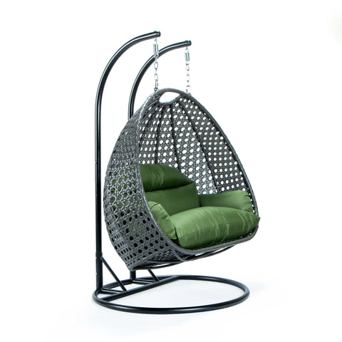 Modern Wicker Hanging Double Seater Egg Swing Chair