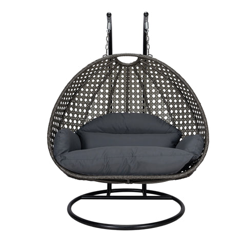 Modern Wicker Hanging Double Seater Egg Swing Chair