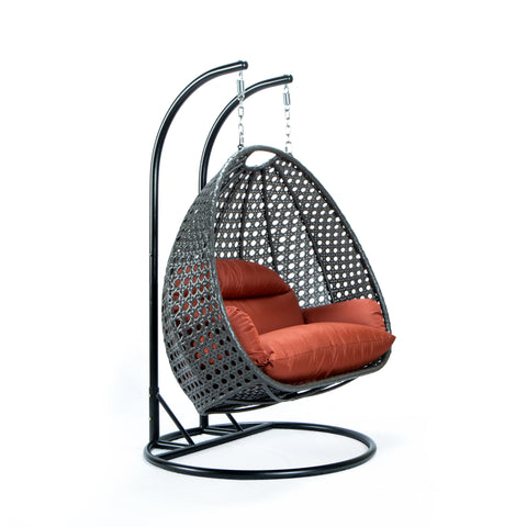 Modern Wicker Hanging Double Seater Egg Swing Chair