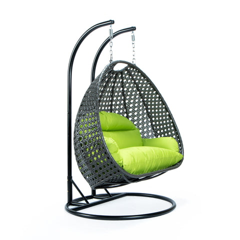 Modern Wicker Hanging Double Seater Egg Swing Chair