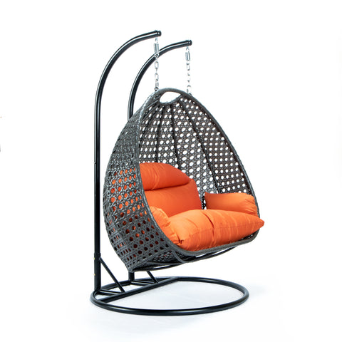 Modern Wicker Hanging Double Seater Egg Swing Chair