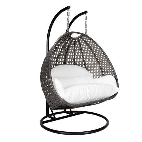 Modern Wicker Hanging Double Seater Egg Swing Chair