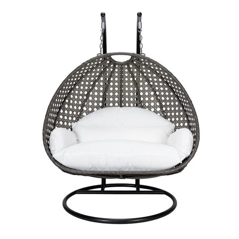 Modern Wicker Hanging Double Seater Egg Swing Chair