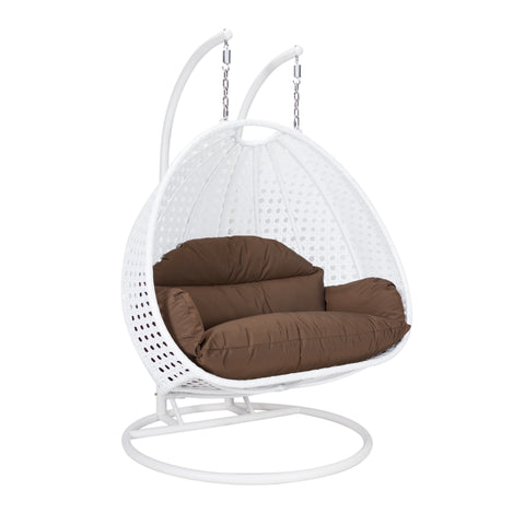 Modern Wicker Hanging Double Seater Egg Swing Chair