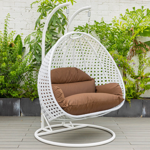 Modern Wicker Hanging Double Seater Egg Swing Chair