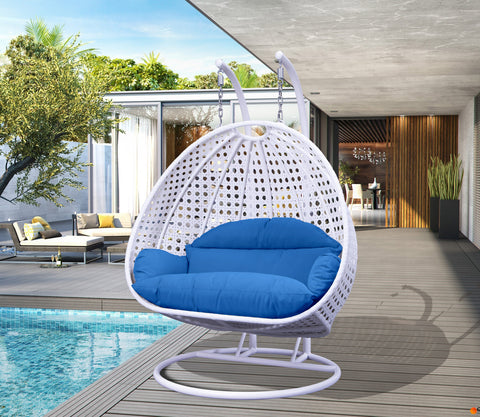 Modern Wicker Hanging Double Seater Egg Swing Chair