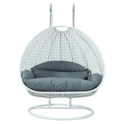 Modern Wicker Hanging Double Seater Egg Swing Chair