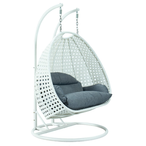 Modern Wicker Hanging Double Seater Egg Swing Chair