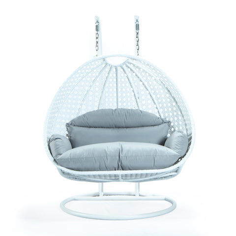 Modern Wicker Hanging Double Seater Egg Swing Chair