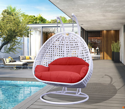 Modern Wicker Hanging Double Seater Egg Swing Chair