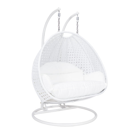 Modern Wicker Hanging Double Seater Egg Swing Chair