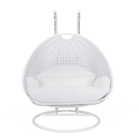 Modern Wicker Hanging Double Seater Egg Swing Chair